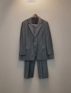 Alexander Julian Colours Men's Suit 100% Pure New Wool 44R Coat 38x30 Pants - Picture 1 of 14