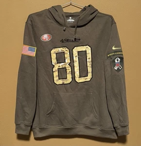 Nike San Francisco 49ers Jerry Rice #80 Salute to Service Hoodie - Mens Large - Picture 1 of 3
