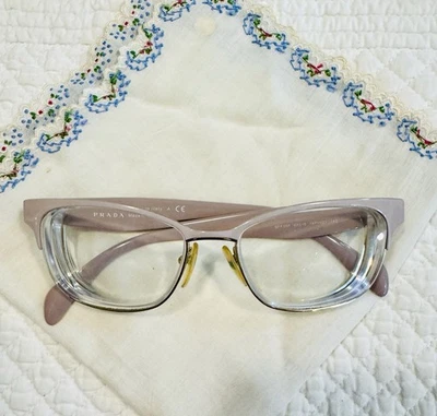 Prada Eyeglasses LAVENDER PINK 65R   53-16-140, Made in Italy - Image 1 of 4