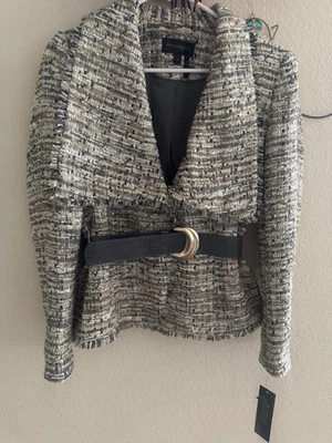 Donna Karan New York Women's Belted Tweed Jacket, Regular & Petite Size6 - Image 1 of 3