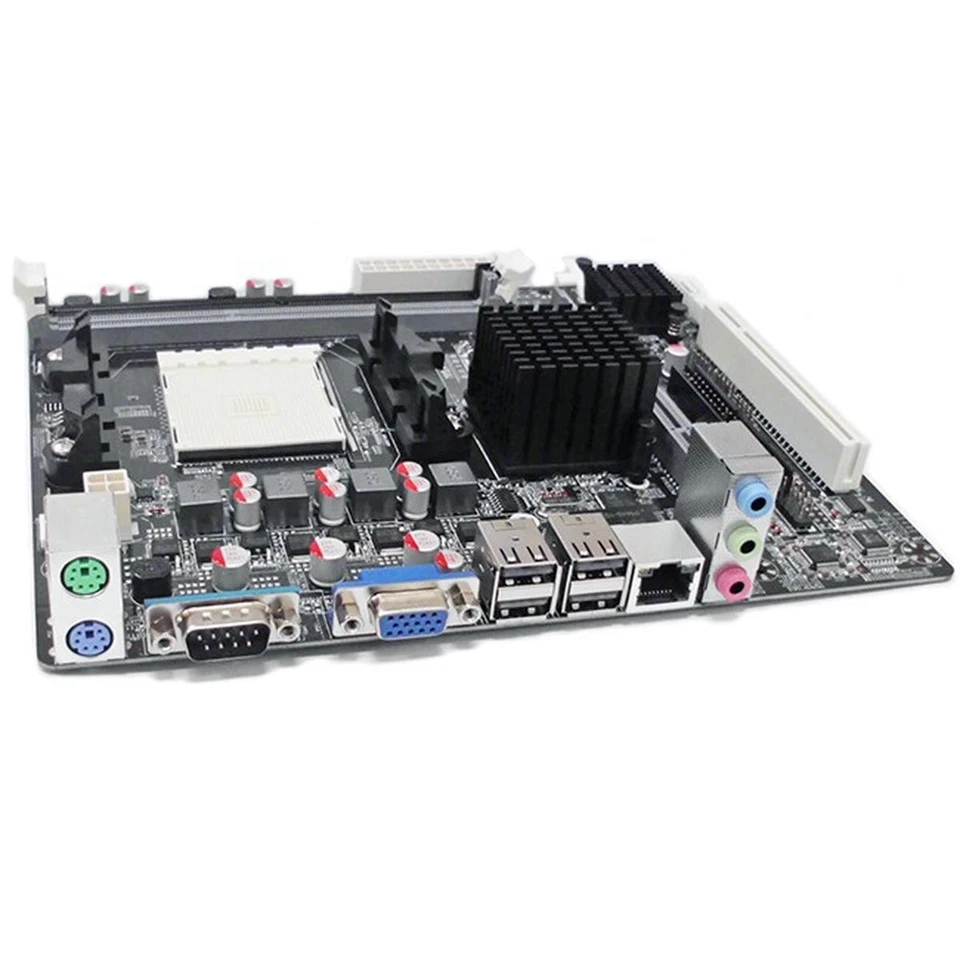 Motherboard MAXSUN Micro-ATX A78DVR AMD AM2 AM2+ AM3 DDR2 DDR3 PCI VGA RS232 - Image 1 of 4