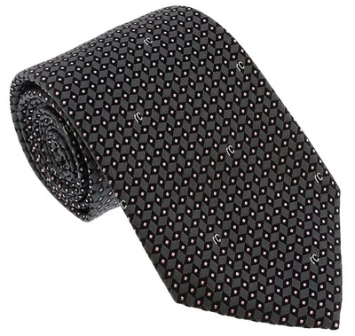 Corbata micro geométrica gris Roberto Cavalli ESZ041 05001 Foto 1 de 4