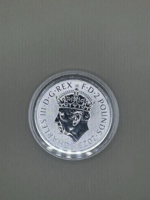 2023 King Charles III Coronation Britannia Silver 1 oz - Image 1 of 2