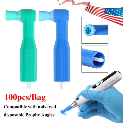 Ángulos de proficción dental desechables contra ángulos sin látex ángulos de profianza suaves/firmes 100 un. Foto 1 de 4