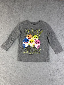 Jumping Beans Baby Shark Doo Doo Doo T-Shirt Size 2T Toddler Heather Gray Soft - Picture 1 of 7
