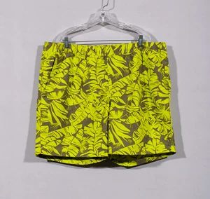 Eddie Bauer Free Dry limettengrün Blätterdruck Badehose Shorts Gr. 2XL - Bild 1 von 4