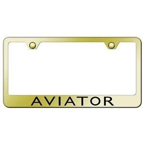 Lincoln Aviator Laser Etched Logo Stainless Steel License Plate Frame - Picture 1 of 6