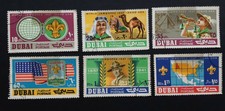 UAE Dubai 1967 - World Scout Jamboree, Idaho set of 6 used stamps SG 267 - 272