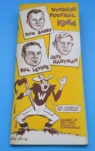 WYOMING COWBOYS - COLLEGE FOOTBALL MEDIA GUIDE - 1964 - NEAR MINT - Picture 1 of 1