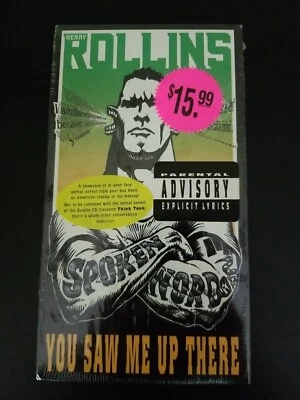 Brand New 1998 Henry Rollins You Saw Me Up There VHS Spoken Word Live - Image 1 of 4