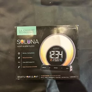 C80994 La Crosse Technology Soluna Mood Light Digital Alarm Clock with USB Port - Picture 1 of 3