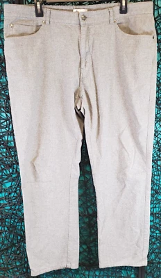 PETER MILLAR GOLF PANTS MENS 38 GRAY FLANNEL CHINO STRETCH COMFORT FLAT MF20B01 - Image 1 of 4