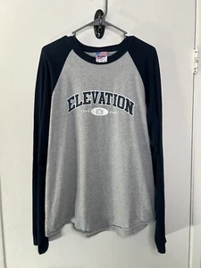 VTG 2001 U2 Elevation Tour Band Raglan Murina Shirt, Gray/Blue, Men’s XL - Picture 1 of 4