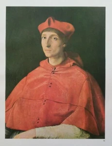Clipping Ritaglio Illustrazione RITRATTO DI CARDINALE Raffaello - Picture 1 of 1