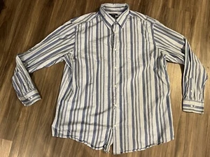 Mens 2XLT Claiborne Button Up Shirt - Blue - Picture 1 of 3