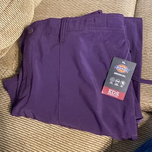Dickies medical eds essential scrub purple men’s L Large - Picture 1 of 3