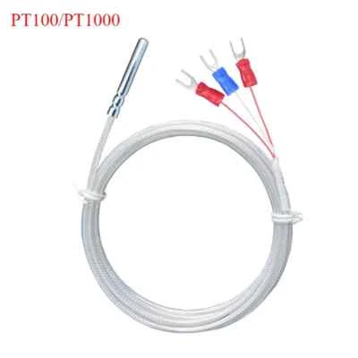 3 wires Pt100/1000 platinum thermal resistance roller groove  temperature sensor - Image 1 of 4