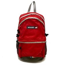 Auth MILLET PRALO M08842 Red Light gray Nylon - Backpack