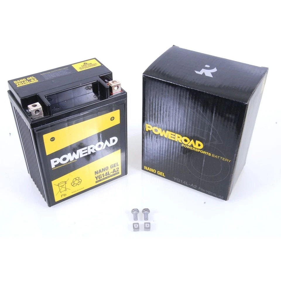 704068 Poweroad YB14L-A2 Batería de Gel Aprilia Pegaso Arctic Cat BMW C1 Ducati - Imagen 1 de 1