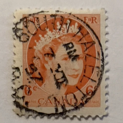 RARE CANADA STAMP WITH 1957 SOUTH HAZELTON, BC SON CANCEL (POPULATON 199) Cover