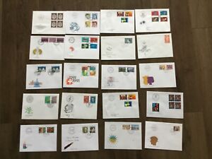 Job Lot 20 Switzerland HELVETIA  Swiss 1970s -1990s First Day Cover stamps fdc 2