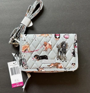 Vera Bradley 3 In 1 Crossbody Bag NWT Dog Show Pattern RFID PROTECHTED List $85 - Picture 1 of 3
