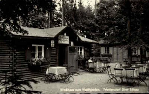 FRIEDERSDORF bei Löbau ~1960 DDR Postkarte Gaststätte Blockhaus Zum Waldfrieden - Picture 1 of 2