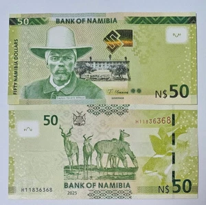 Namibia 50 Dollars 2025 P 13 New Sign UNC NEW Banknote - Picture 1 of 2