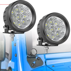2X 3.5" 90W LED Round Driving Off Road Spot Lights Pods Fog Work ATV 4WD UTV 12V - Foto 1 di 15