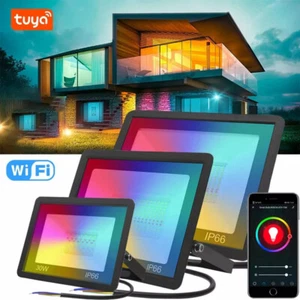 30W-100W Smart Bluetooth / WIFI LED Flutlicht Fluter Strahler Außen Scheinwerfer - Bild 1 von 26