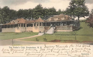 TARJETA POSTAL VINTAGE AMSTERDAM NY NEW YORK ANTLER'S CLUB UDB 1907 011923 S - Imagen 1 de 2