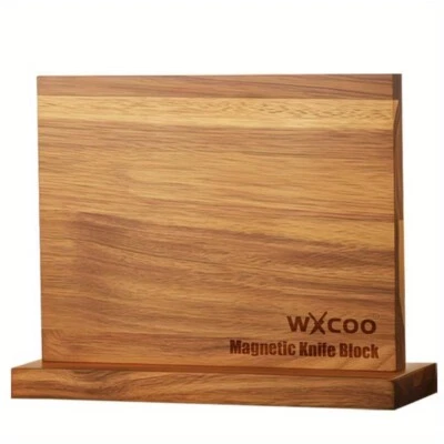1pcs No Drilling Double-sided Wooden Magnetic Knife Holder Universal Knife Block - Image 1 of 4
