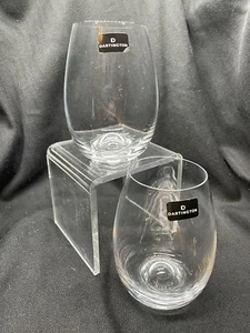 Dartington Stemless Wine Glasses- Pair - Picture 1 of 15