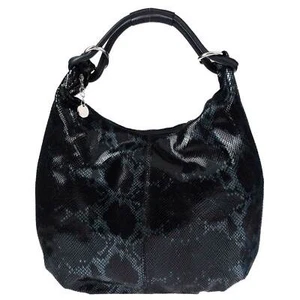 Borsa Hobo Studiomoda Made in Italian Made in Pelle di Serpente in rilievo pelle di serpente - Foto 1 di 3