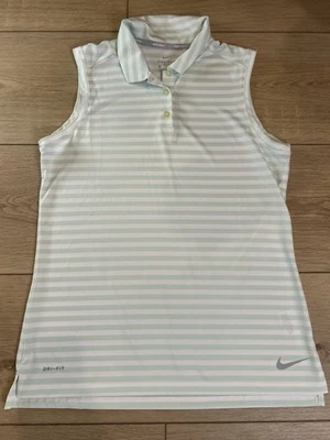 NIKE ГОЛЬФ DRI-FIT В ПОЛОСКУ БЕЗ РУКАВОВ РУБАШКА-ПОЛО ГРЕЦИЯ ЖЕНЩИН СРЕДНИЙ - Изображение 1 из 4