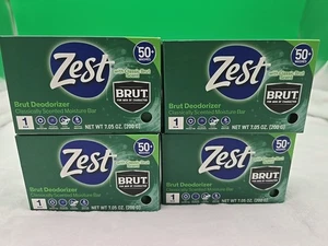Jabón en barra hidratante con aroma clásico desodorante Zest Brut 7,05 oz. lote de 4 nuevos - Imagen 1 de 4