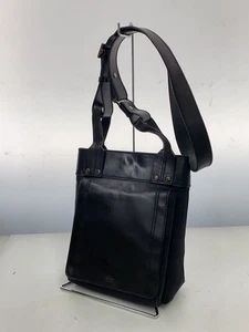 Bolso de Hombro GUCCI 106300 Lona Cuero Negro Bandolera Solapa Usado Italia - Imagen 1 de 9