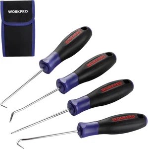 Set 4 Pezzi Pick and Hook di Precisione con Sacchetto, Pick Angolato, Pick Dritto, 90-D - Foto 1 di 9