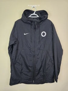 Chaqueta cortavientos Nike con capucha para hombre mediana de la selección nacional de fútbol de Nigeria negra  - Imagen 1 de 8