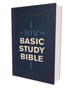 NIV, Basic Study Bible, Economy Edition, Paperback, Blue, Red Letter - Imagen 1 de 1