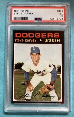 Topps Steve Garvey RC #341 1971 PSA 5 Foto 1 de 2