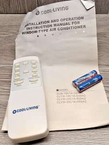 Remote Control For Cool-Living Window Unit Air Conditioner Models in Description - Picture 1 of 9