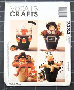 McCall's Crafts Sewing Pattern #2664 Flower Pot Pals - Picture 1 of 3