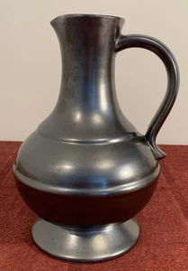 Prinknash Pottery Large Gun Metal Grey Jug Vase 9.5" Tall (Lot 2) - Picture 1 of 11