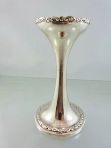ROLLE & BLUME STERLINGSILBER TROMPETENVASE 5 1/2" VON L&S BIRMINGHAM 1907 - Bild 1 von 7