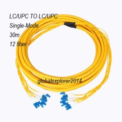 10-50M Fiber Optic Jumper 12 Fiber LC To LC Fan-Out Single-mode Cable Assemblies - Image 1 of 4