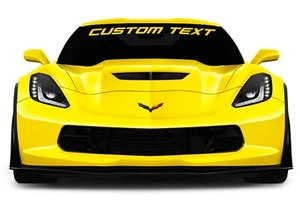 Corvette Windshield Vinyl Decal Banner Fits Chevy Corvette c7 z01 stingray - Picture 1 of 1