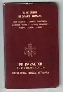 Psalterium Breviarii Romani 1945 Catholic Liturgy Book Latin Language Paperback - Imagen 1 de 2