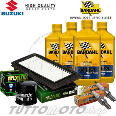 Tagliando SUZUKI AN 650 Burgman / ABS 2002-2020 Olio Bardahl XTM Filtri Candele - Immagine 1 di 4