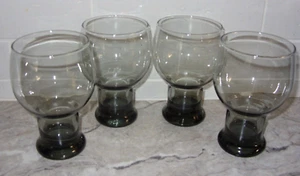 Federal Glas MCM Sundown Rauchgrau Bier Barware Trinkgläser 4er Set sehr guter Zustand - Bild 1 von 8